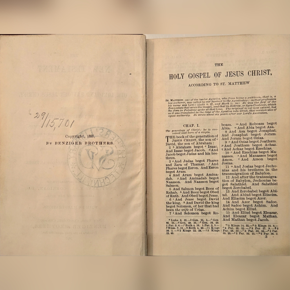 ✠︎ Rheims New Testament, 1897 - Picture 4 of 16